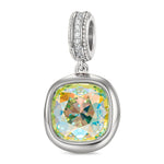 Concinnity Brilliance Tarnish-resistant Silver Dangle Charms In White Gold Plated