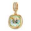 Concinnity Brilliance Tarnish-resistant Silver Dangle Charms In 14K Gold Plated