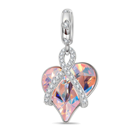 gona- Love's Tale Tarnish-resistant Silver Dangle Charms In White Gold Plated