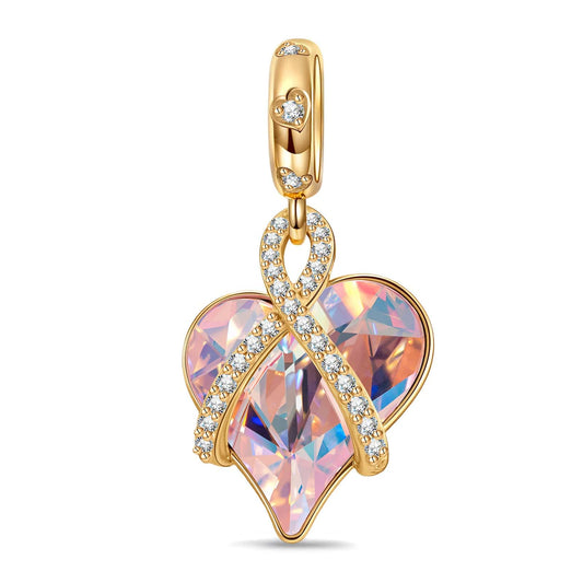 gona- Love's Tale Tarnish-resistant Silver Dangle Charms In 14K Gold Plated