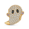 Luminous Adorable Phantom Tarnish-resistant Silver Charms With Enamel In 14K Gold Plated