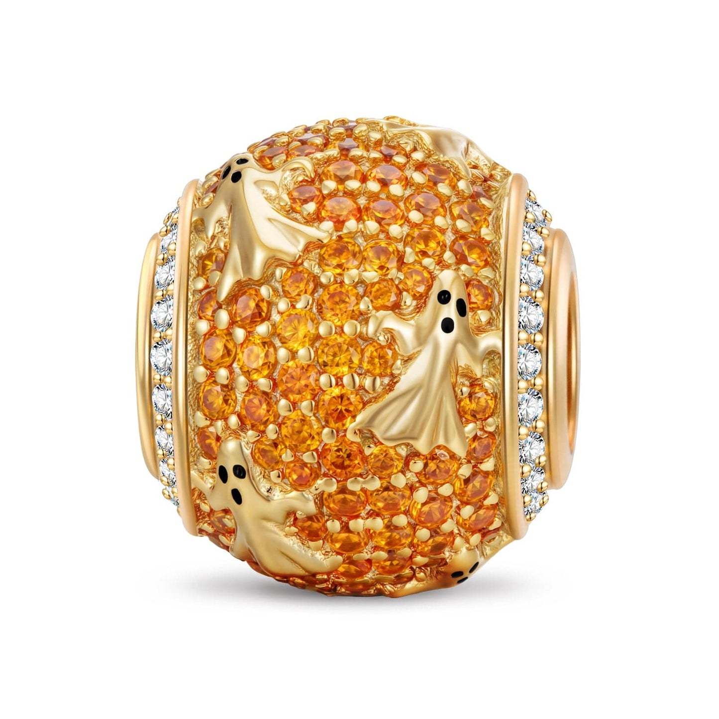 Spectral Dusk Tarnish-resistant Silver Charms In 14K Gold Plated