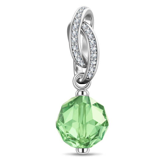 gona- August Birthstone Tarnish-resistant Silver Dangle Charms In White Gold Plated -  Handcrafted with Swarovski® Crystals