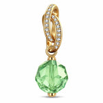 August Birthstone Tarnish-resistant Silver Dangle Charms In 14 Gold Plated -  Handcrafted with Swarovski® Crystals