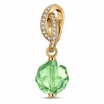 August Birthstone Tarnish-resistant Silver Dangle Charms In 14 Gold Plated -  Handcrafted with Swarovski® Crystals