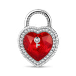 Passionate Key Tarnish-resistant Silver Dangle Charms In White Gold Plated - Handcrafted with Swarovski® Crystals