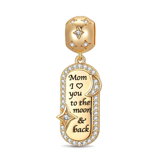 gona- Stardust for You Tarnish-resistant Silver Dangle Charms In 14K Gold Plated