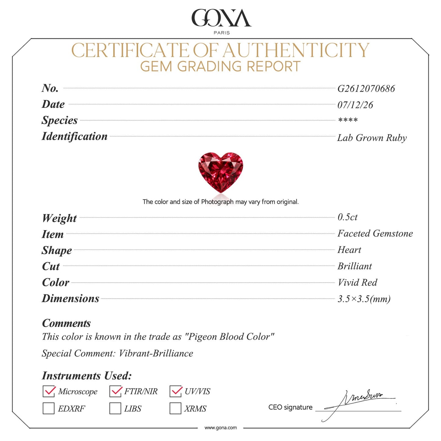 2026 Global Soccer Championship Lab-Created Ruby Heart Dangle Charm in Tarnish-Resistant Silver with 14K Gold Plating