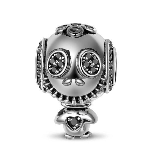 gon- Sterling Silver The Muppets of Horror Charms With Enamel In Blackened 925 Sterling Silver