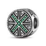 Sterling Silver XL Size Hunting Charms With Enamel In Blackened 925 Sterling Silver Plated For Men