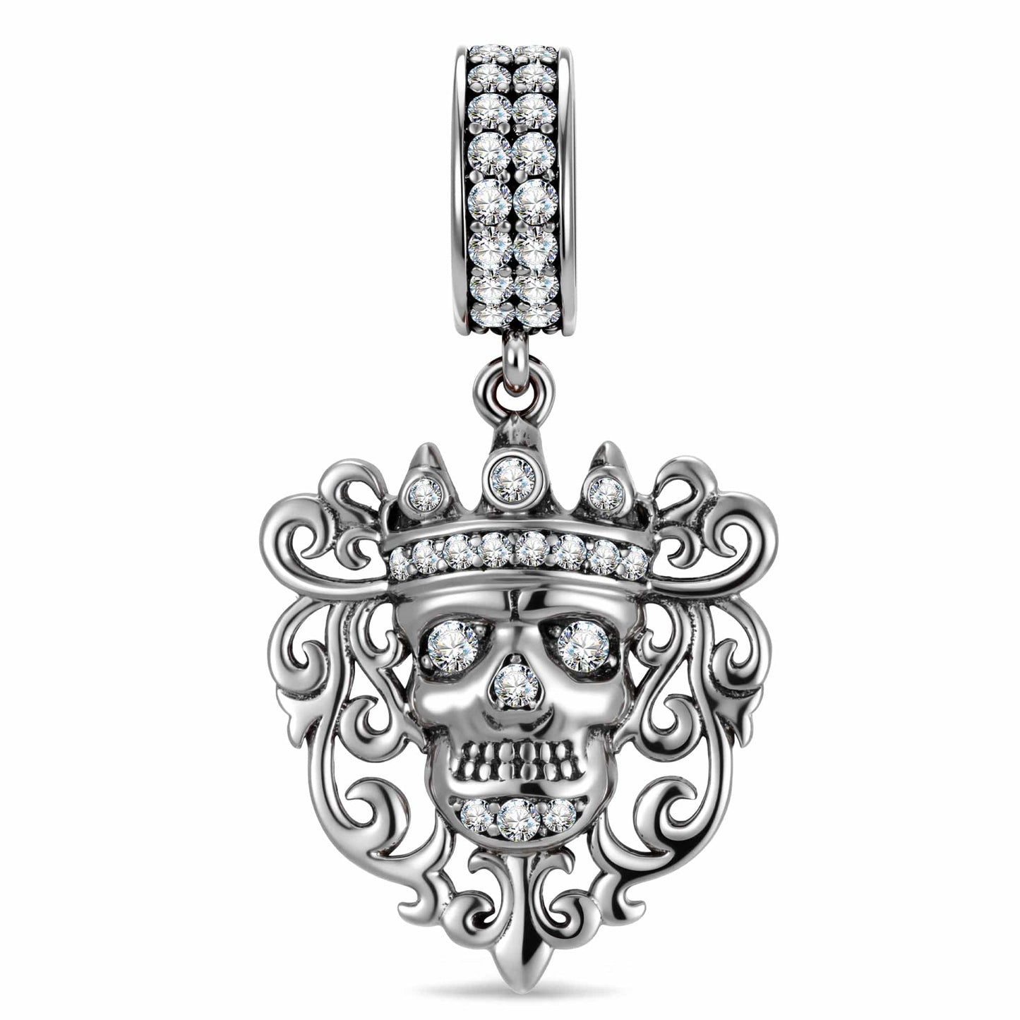 Sterling Silver XL Size Dangle Charms In Blackened 925 Sterling silver