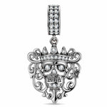 Sterling Silver XL Size Dangle Charms In Blackened 925 Sterling silver