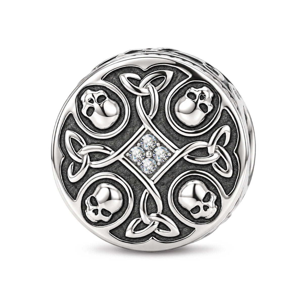 Sterling Silver XL Size Charms In Blackened 925 Sterling silver