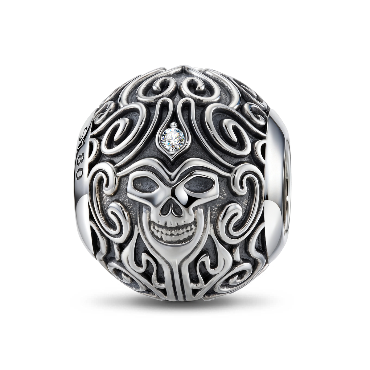 Sterling Silver XL Size Charms In Blackened 925 Sterling silver