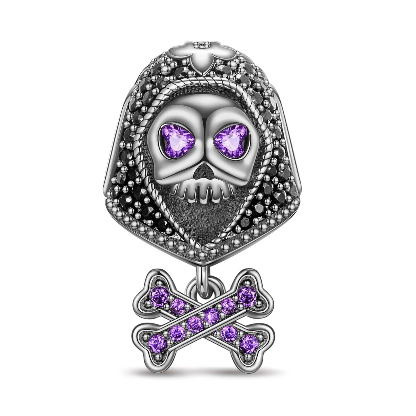 Sterling Silver Mysterious Wizard Charms In Blackened 925 Sterling silver Plated