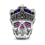 Limited Edition Flash Sale: Sterling Silver King Skull Charms In Blackened 925 Sterling silver Plated