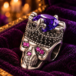 Limited Edition Flash Sale: Sterling Silver King Skull Charms In Blackened 925 Sterling silver Plated