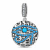 Sterling Silver Azure Vision Dangle Charms In Blackened 925 Sterling Silver