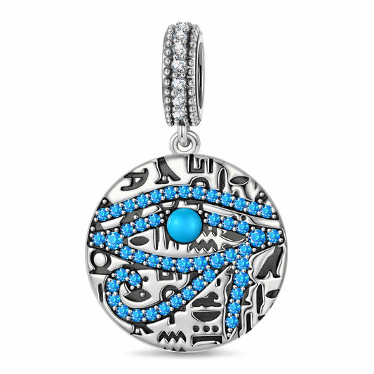 gona- Sterling Silver Azure Vision Dangle Charms In Blackened 925 Sterling Silver