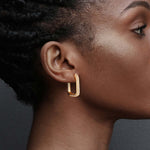 Shimmering Beauty Tarnish-resistant Silver Classic Earrings with Sterling Silver Ear Post In 14K Gold Plated