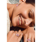 Timeless Elegance Tarnish-resistant Silver Drop Earrings with Sterling Silver Ear Post In White Gold Plated