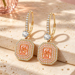 Sterling Silver Rose Dawn Earrings In 14K Gold Plated