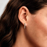 0.4 CT.TW Lab-Created Purple Sapphire Round Huggie Hoop Earrings in Tarnish-Resistant Silver, Sterling Silver Ear Post in 14K Gold Plated (Includes GRC Certification From Gemstone Research Center)