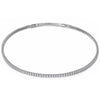 Sterling Silver Classic Tennis Necklace In White Gold Plated