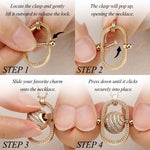 Interchangeable Charm Holder Necklace – Versatile Archway Pendant, Customize with Any Charms, 925 Sterling Silver Chain (23.2” + 2” Extender)