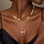 Interchangeable Charm Holder Necklace – Versatile Archway Pendant, Customize with Any Charms, 925 Sterling Silver Chain (23.2” + 2” Extender)