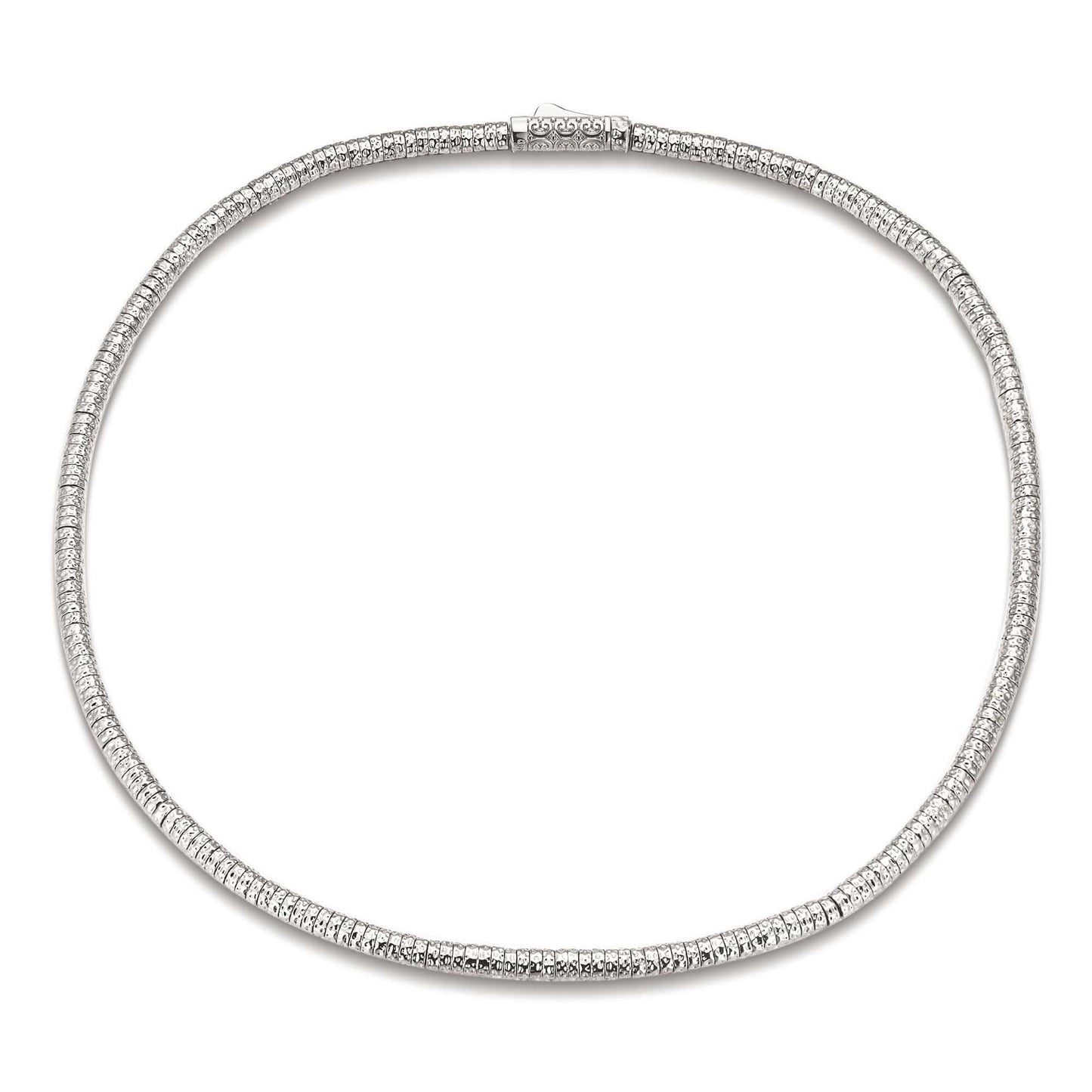Boundless Loops Handcrafted Necklace in Tarnish-Resistant Silver with Platinum-Tone Finish