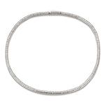 Boundless Loops Handcrafted Necklace in Tarnish-Resistant Silver with Platinum-Tone Finish