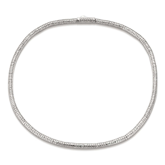 gona- Boundless Loops Handcrafted Necklace in Tarnish-Resistant Silver with Platinum-Tone Finish