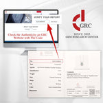 Sterling Silver Teardrop Necklace with Green Paraiba Tourmaline In 14K Gold Plated (Includes GRC Certification from Gemstone Research Center)