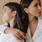 Sterling Silver Cross Necklace with Emerald In 14K Gold Plated (Includes GRC Certification from Gemstone Research Center)