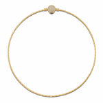 Sterling Silver Bamboo Chain Necklace In 14K Gold Plated