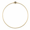 Sterling Silver Personalized Fashion Snap Chain Necklace with Enamel In 14K Gold Plated