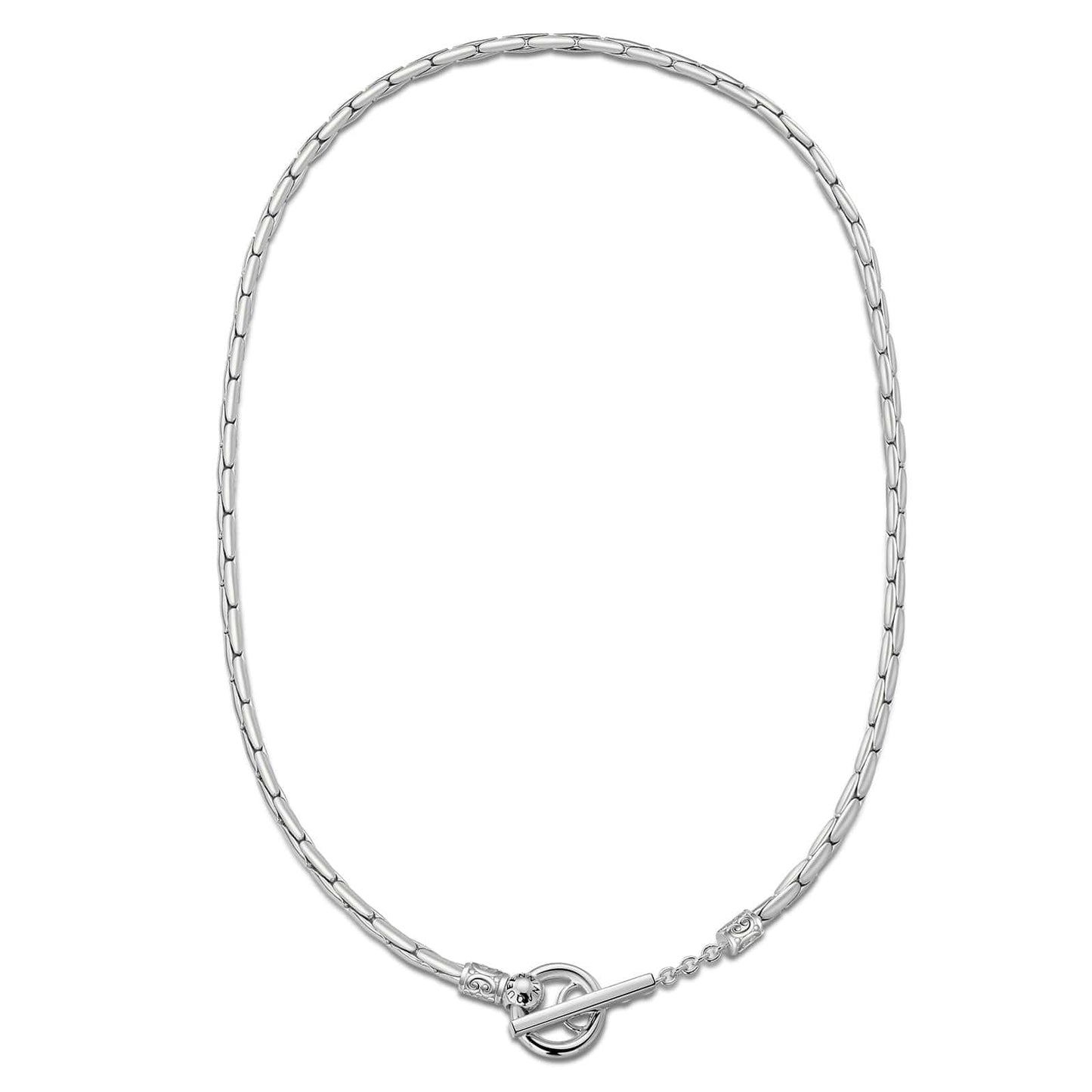 Sterling Silver Personalized Fashion Bamboo Necklace In Silver Plated