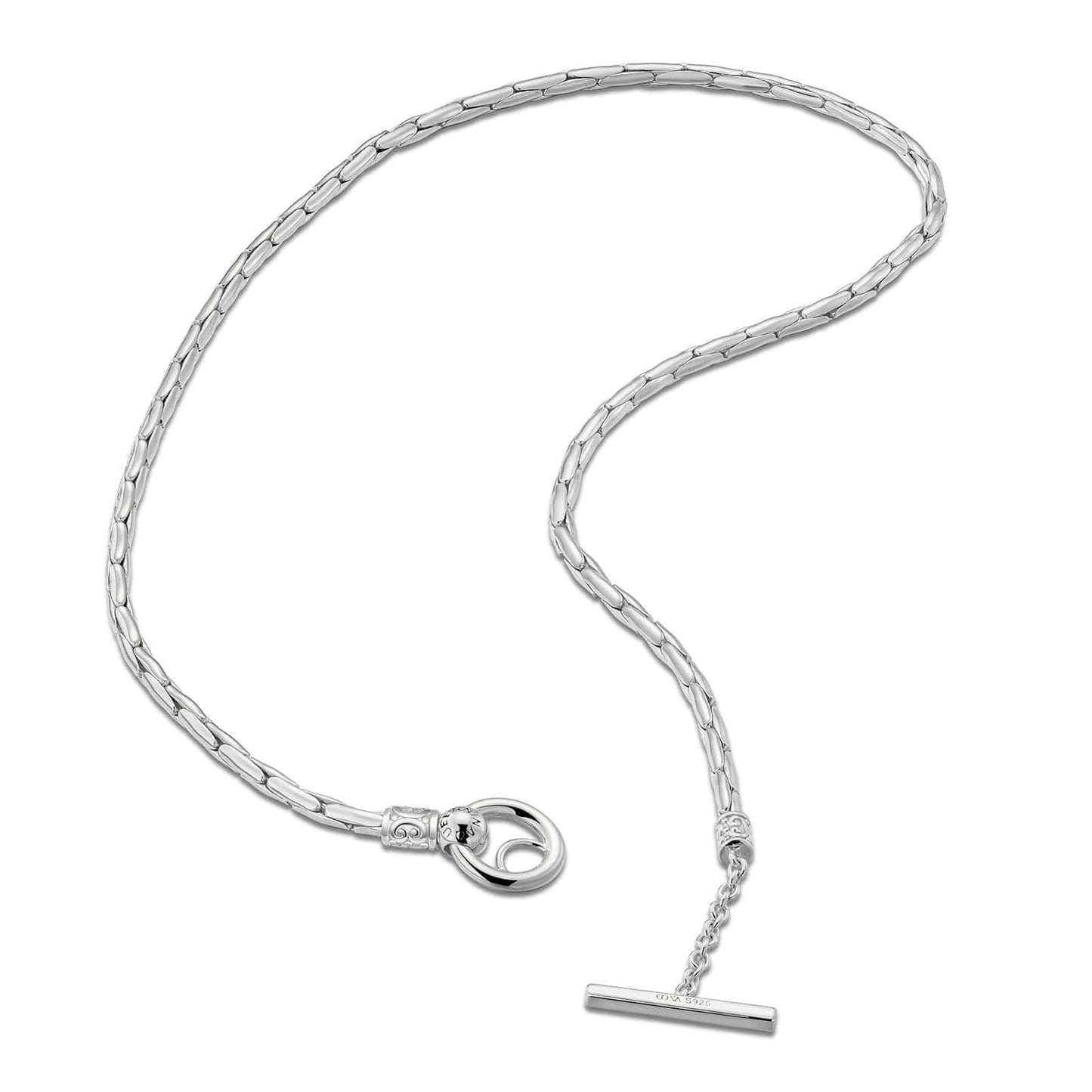 Sterling Silver Personalized Fashion Bamboo Necklace In Silver Plated