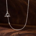 Sterling Silver Personalized Fashion Bamboo Necklace In Silver Plated