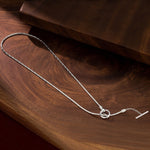 Sterling Silver Personalized Fashion Bamboo Necklace In Silver Plated