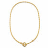 Sterling Silver Personalized Fashion Bamboo Chain Necklace In 14K Gold Plated