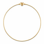Sterling Silver Classic Bamboo Chain Necklace In 14K Gold Plated