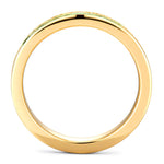Lab-Certified Emerald Eternity Band in 14K Gold Plated Tarnish-Resistant Silver (Includes GRC Certification from Gemstone Research Center)