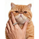 Lab-Certified Round Brilliant Cut Moissanite - Half Eternity Ring 14K Yellow Gold Plated (Includes GRA Certification from Gemological Research Association)