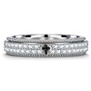 Moissanite Cross Signet Ring in Tarnish-resistant Silver (Includes GRA Certification From Gemstone Research Center)