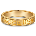 The Destiny Band Ring Wedding Ring 14K Yellow Gold Plated Wedding band