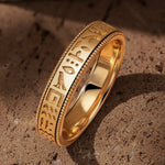 The Destiny Band Ring Wedding Ring 14K Yellow Gold Plated Wedding band