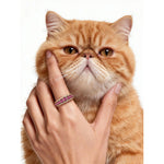 Round Brilliant Cut Fancy Vivid Rose Hue Lab-Certified Pink Sapphire - Half Eternity Ring 14K Yellow Gold Plated (Includes GRC Certification from Gemstone Research Center)