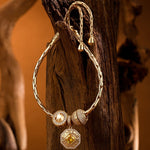 Sterling Silver Sanctified Amulet Charms Bracelet Set In 14K Gold Plated (Includes bracelet and all charms shown)